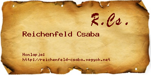 Reichenfeld Csaba névjegykártya